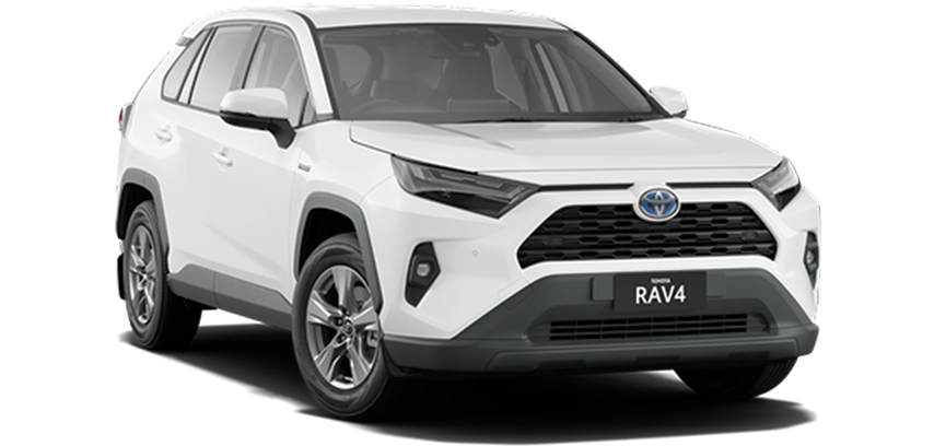 Toyota RAV4 GX 2.5 Petrol Hybrid AWD white